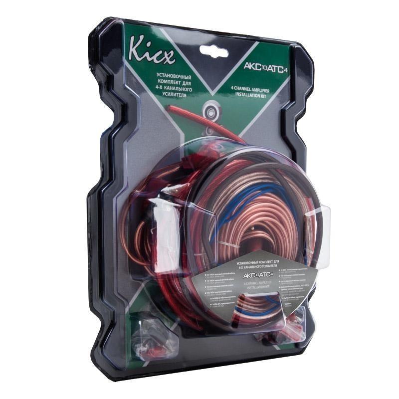 Kicx AKC10ATC4 кабель для усилителя (комплект)
