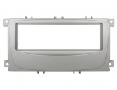 Рамка Ford Focus 2 restal, Mondeo (08+) C-Max, S-Max, Galaxy new (07+) 1din silver (Incar RFO-N11S)